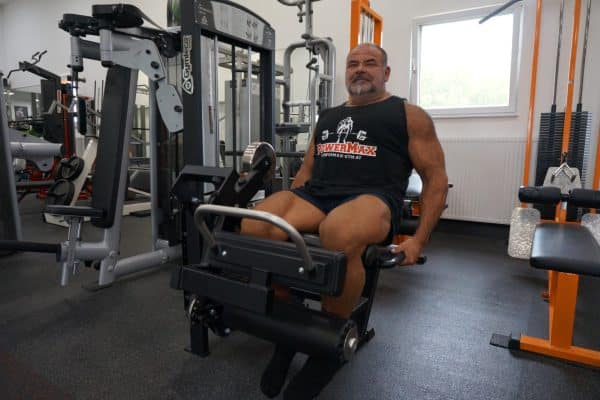 Beintraining von Markus